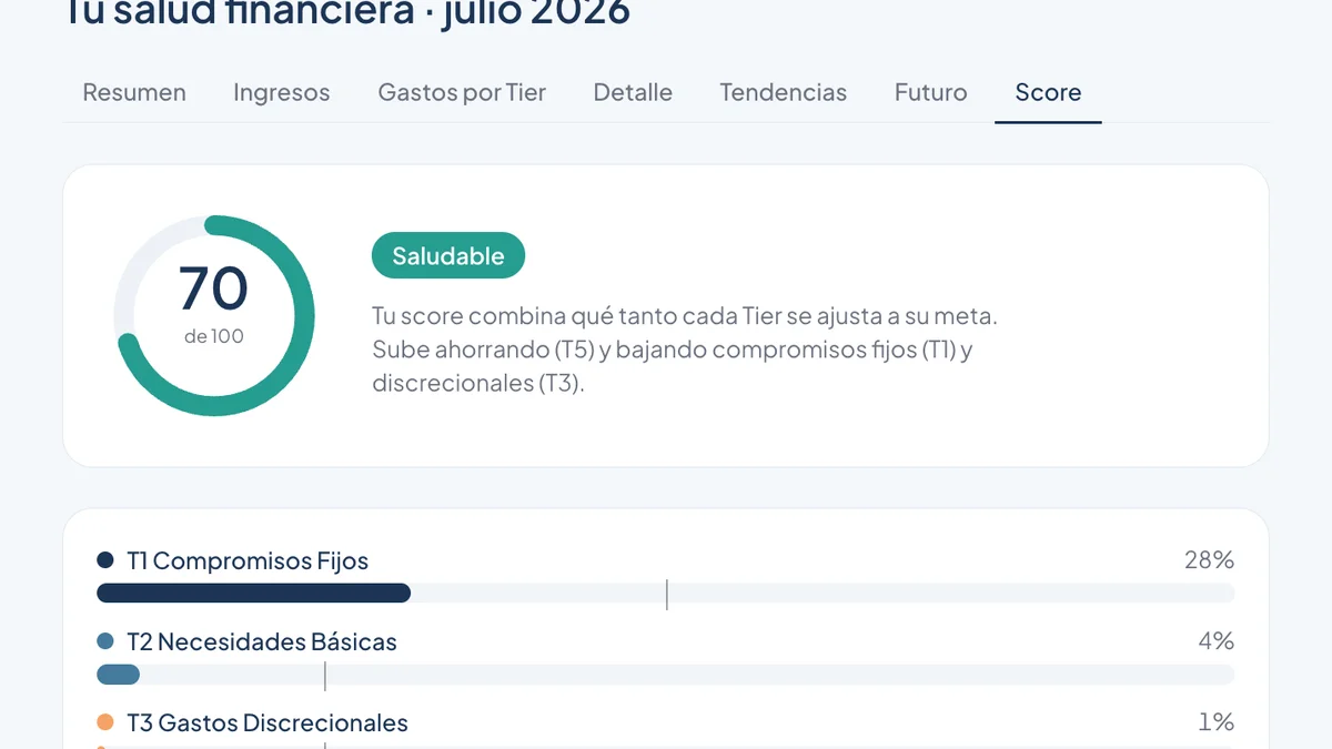 Pulso — Score financiero de 0 a 100 con recomendaciones